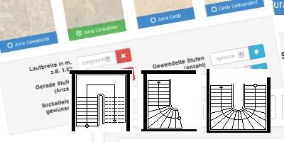 Natursteintreppen bei Marmormarkt einfach kalkulieren